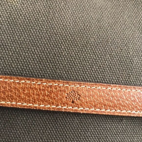 Mulberry Unisex Brown Canvas Messenger Bag - Picture 5 of 8